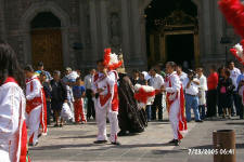 Dancers in front of Basilica de Guadalupe