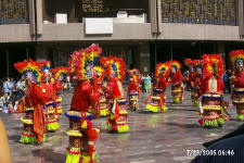 Dancers in front of Basilica de Guadalupe