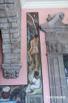 National Palace - Diego Rivera murals - making rubber