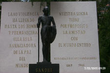 Ghandi in Chapultepec Park